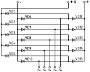 БПВ 52(152).4.6-100 силовая часть  (диодный мост на генераторы серии Г96, Г98, Г99 Радиоволна)
